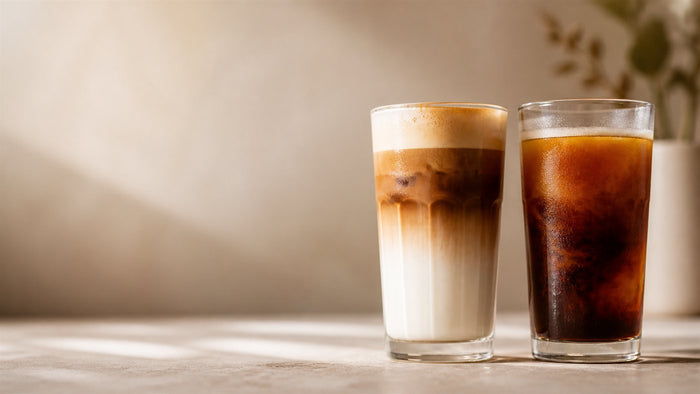 Caffe latte a latte macchiato