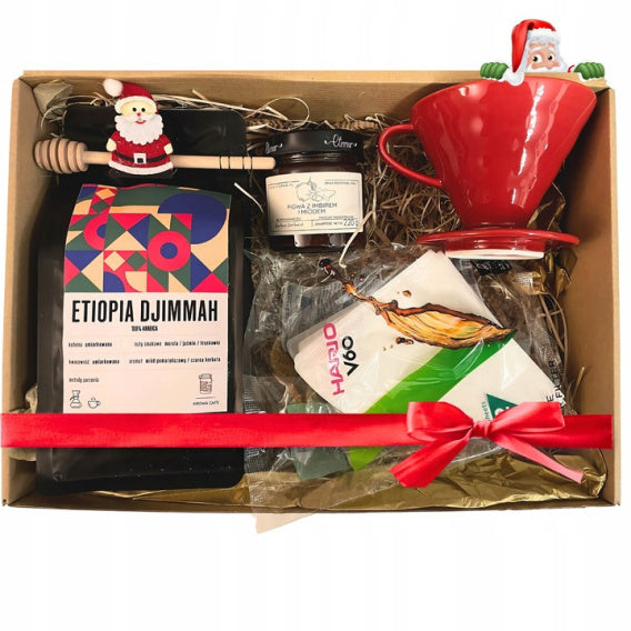 Zestaw prezentowy BOX, świeżo palona kawa z palarni AromaCafe