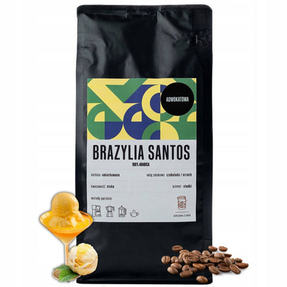 Kawa smakowa Adwokatowa, opakowanie 1 kg, ziarnista kawa aromatyzowana na bazie 100% Arabica z palarni AromaCafe