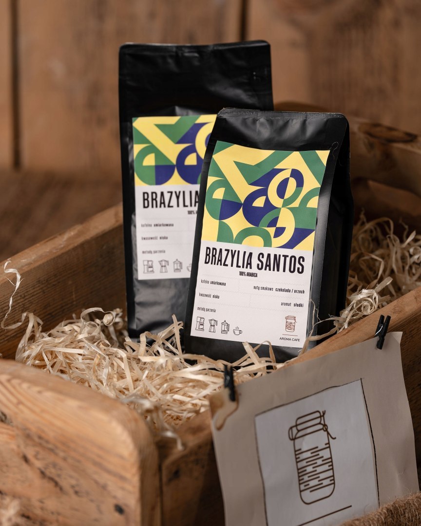 Kawa smakowa Szarlotkowa, opakowanie 1 kg, ziarnista kawa aromatyzowana na bazie 100% Arabica z palarni AromaCafe