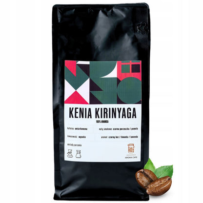 Kenia Kirinyaga, opakowanie 500 g, świeżo palona kawa ziarnista 100% Arabica z palarni AromaCafe