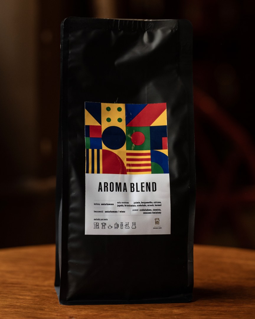 Aroma Blend, opakowanie kawy ziarnistej
