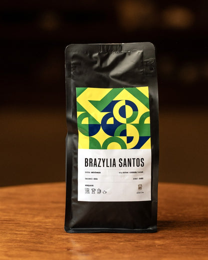Brazylia Santos, opakowanie kawy ziarnistej