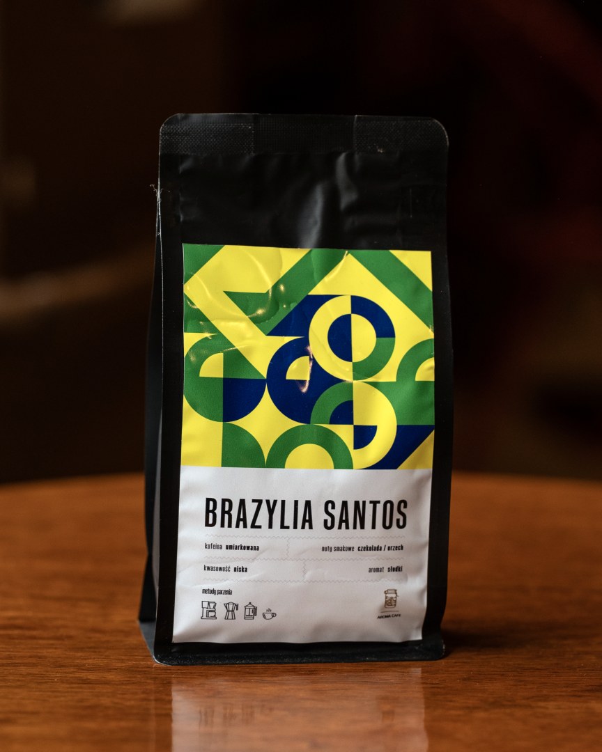 Brazylia Santos, opakowanie kawy ziarnistej