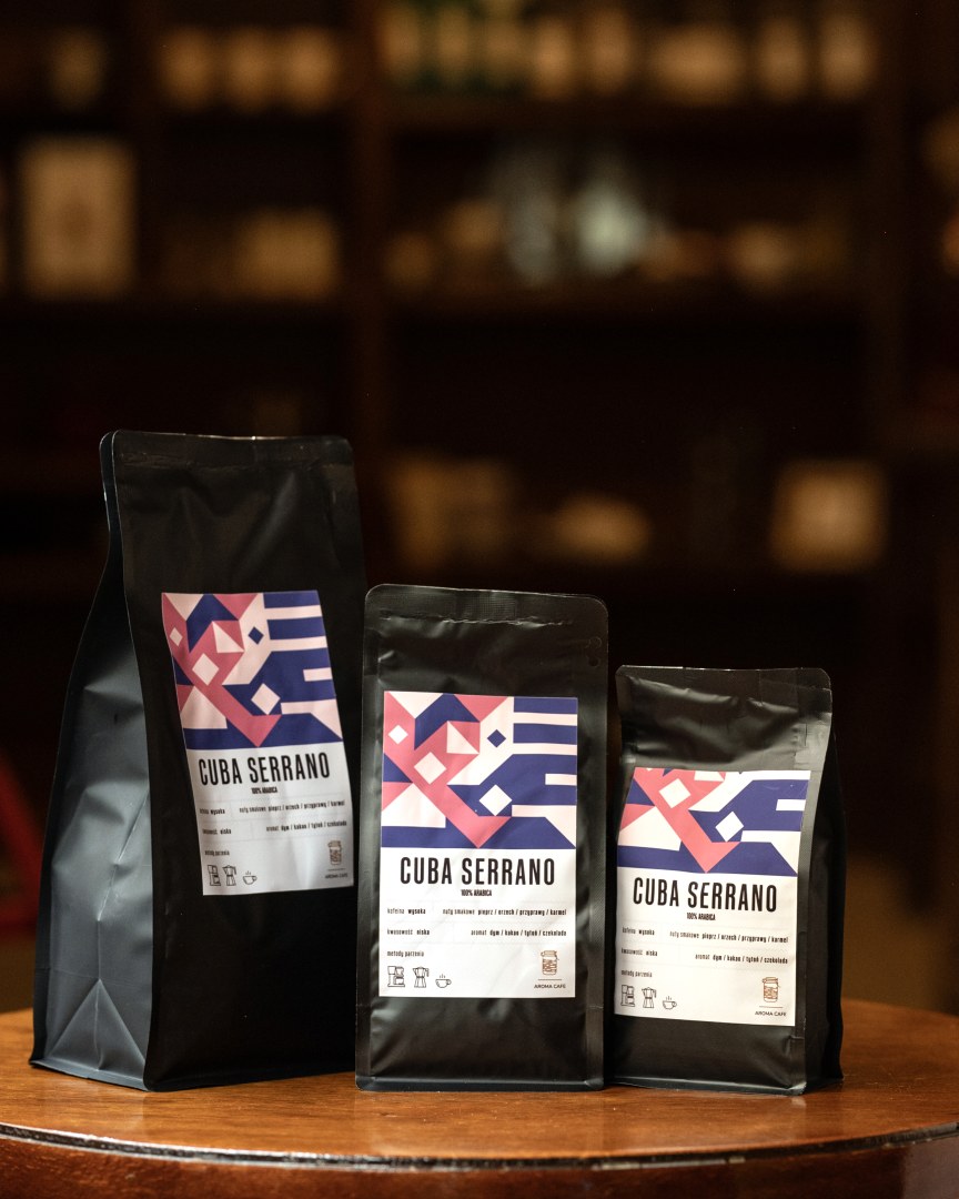 Cuba Serrano, opakowanie kawy ziarnistej