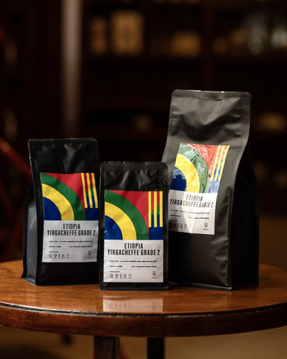 Etiopia Yirgacheffe Grade 2, opakowanie kawy ziarnistej