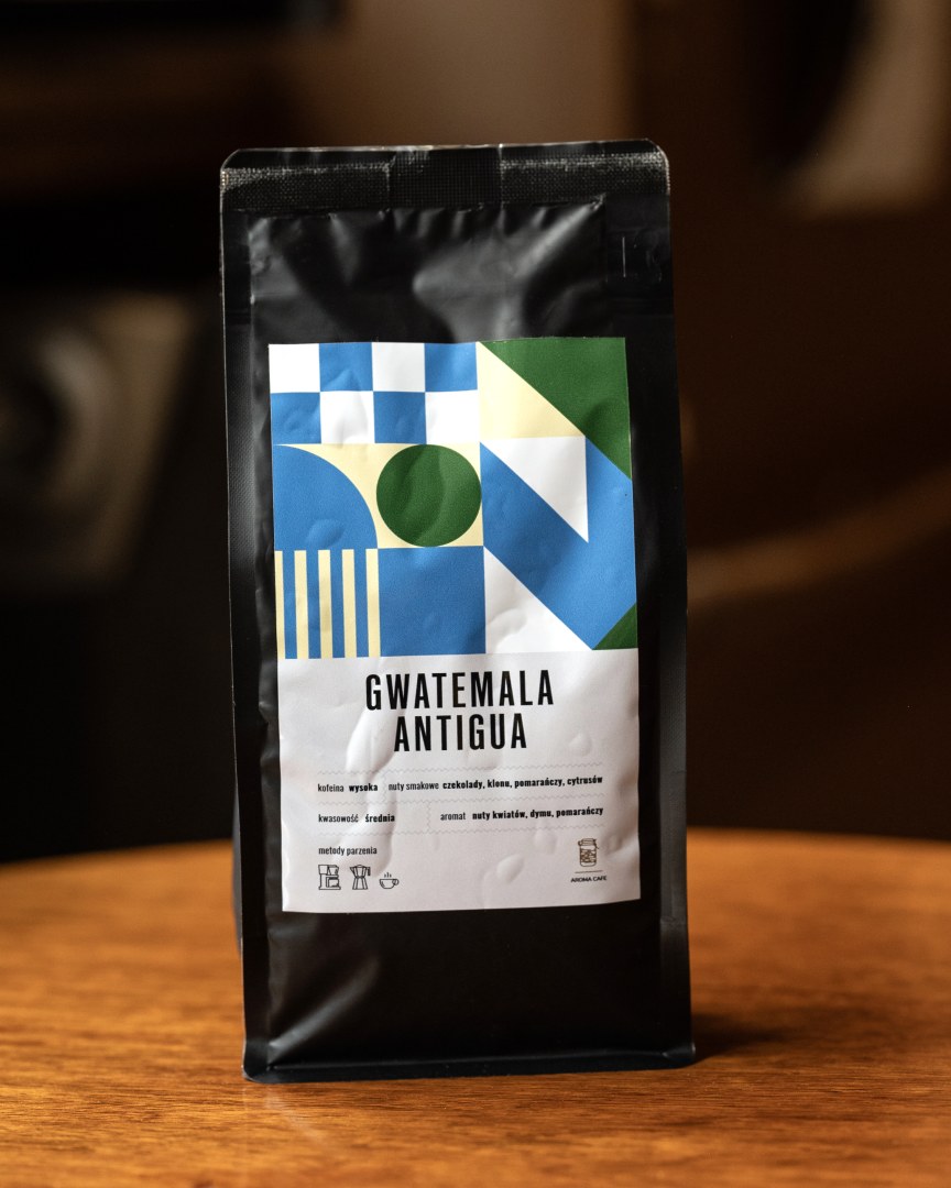 Gwatemala Antigua, opakowanie kawy ziarnistej