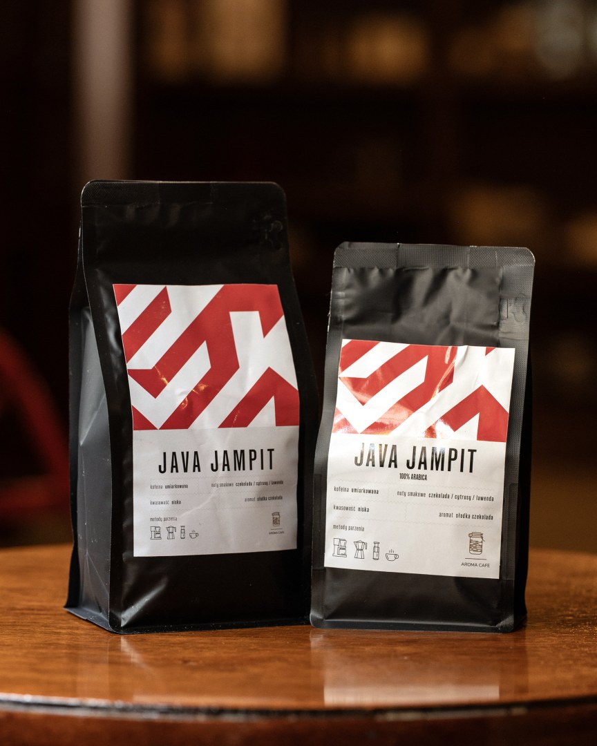 Java Jampit, opakowanie kawy ziarnistej