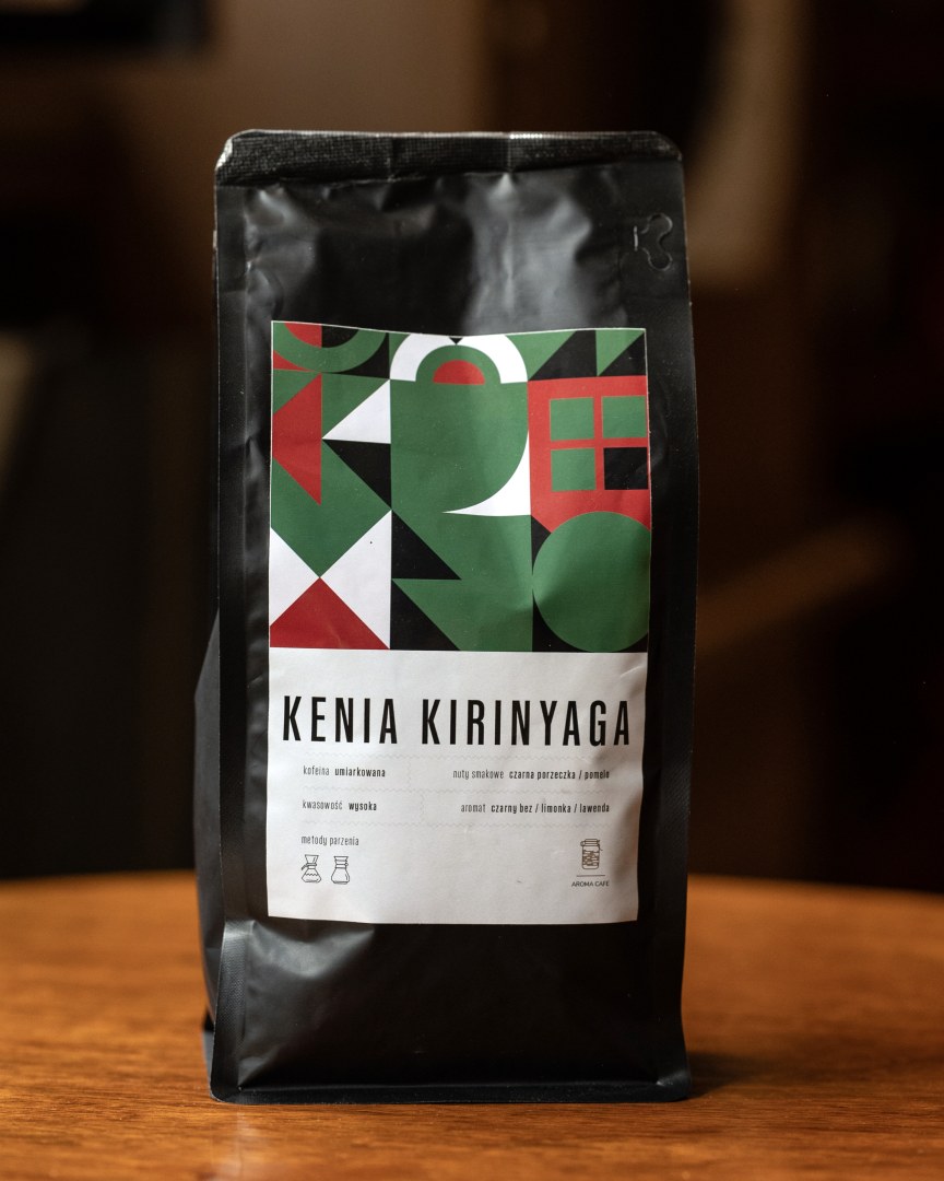 Kenia Kirinyaga, opakowanie kawy ziarnistej