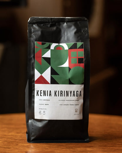 Kenia Kirinyaga, opakowanie kawy ziarnistej