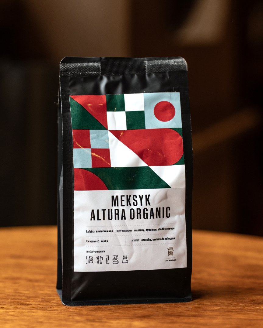 Meksyk Altura Organic, opakowanie kawy ziarnistej