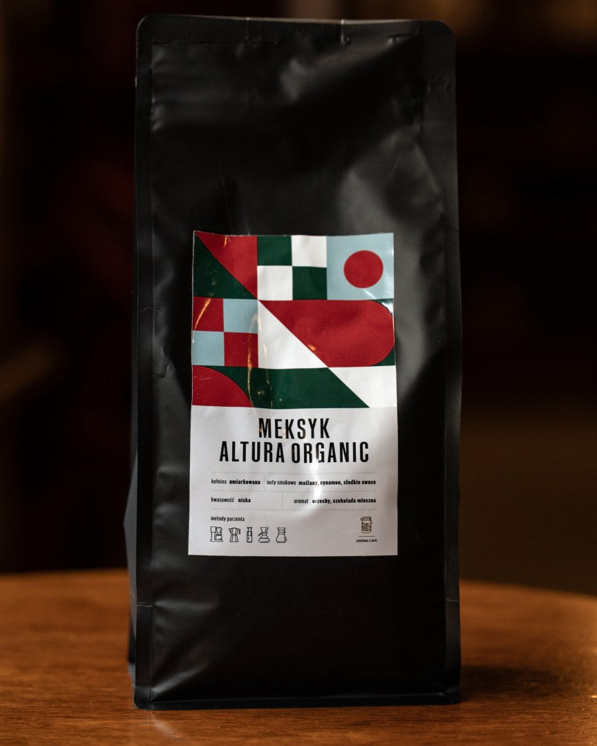 Meksyk Altura Organic, opakowanie kawy ziarnistej