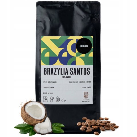 KAWA Smakowa Ziarnista Kokosowa KOKOS 100% Arabica Ziarna Aromatyzowana 1kg