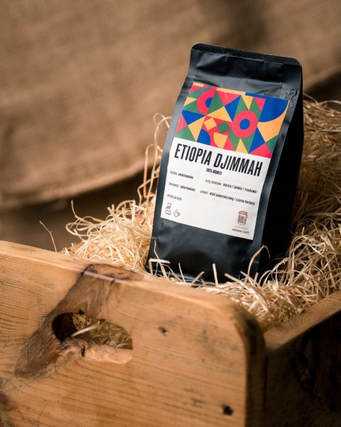 KAWA ZIARNISTA ETIOPIA DJIMMAH 500G ŚWIEŻO PALONA 100% ARABICA - Aroma Cafe