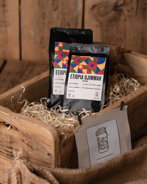 KAWA ZIARNISTA ETIOPIA DJIMMAH 500G ŚWIEŻO PALONA 100% ARABICA - Aroma Cafe