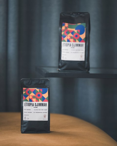 KAWA ZIARNISTA ETIOPIA DJIMMAH 500G ŚWIEŻO PALONA 100% ARABICA - Aroma Cafe