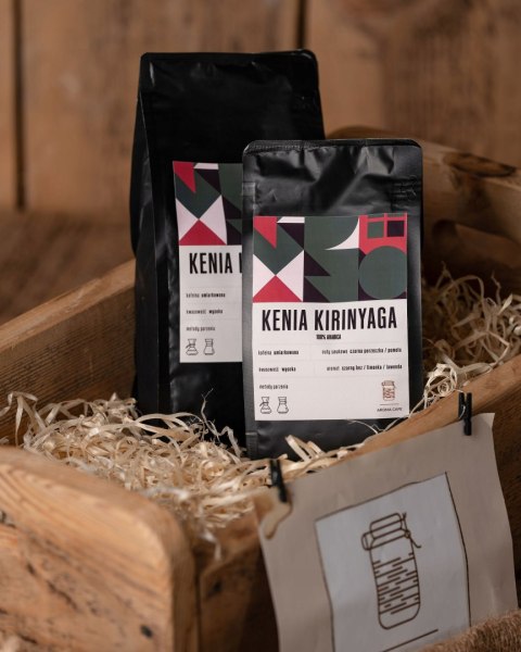 Kawa Ziarnista KENIA do Alternatyw 100% Arabica 1kg Świeżo Palona Wypalana